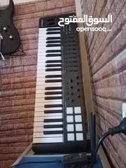  1 midi keyboard m audio oxygen 49 mkv اورج      usb with converter to usb cميدي