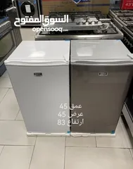  6 ثلاجه مكتبيه 90 لتر مع فريزر توفير طاقة و قفل الوان ابيض سلفر اسود  شامل توصيل