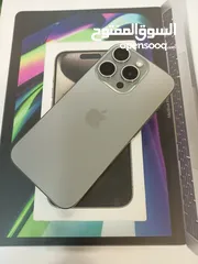  1 iphone 15 pro 256 GB بطاريه 99%  وارد شرق اوسط ( كفاله مطووله)