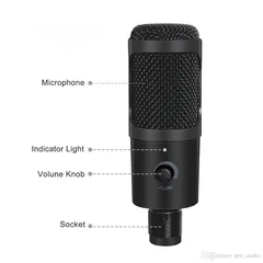  2 مايكرفون تسجيل USB K1 Studio Microphone
