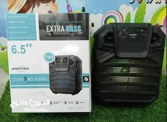  4 سماعات 6.5 انش شحن سماعة سبيكر بلوتوث و اضائه وراديو صوت قوي سماعه حفلات منزليه SPEAKER مكبر صوت