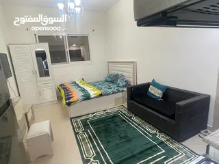  3 للإيجار الشهري شقة استوديو مفروشة في عجمان منطقة الجرف أبراج الياسمين