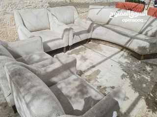  1 طقمين كنب دائري مستعمل للبيع