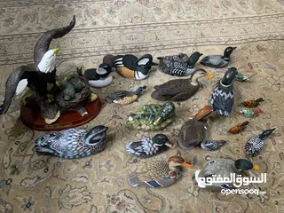  12 تحف لطيور كندية - مجموعة 20 قطعة - تم شراءها من كندا