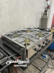  1 غاز ستانليس اربع عيون واربع مفاتيح متين جداً مصنوع بأتقان وحرفية عالية مخصص للمنازل والمطاعم.