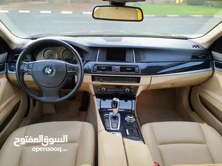  11 BMW 5 Series 2015, GCC Specs, Top Option, Single Owner, Accident free