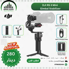  1 DJI RS 3 Mini, 3-Axis Gimbal Stabilizer