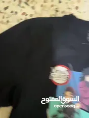  6 تيشيرت اسود طبعة انمي قاتل الشياطين حالة ممتازة جدا anime DEMON ALAYER teshart