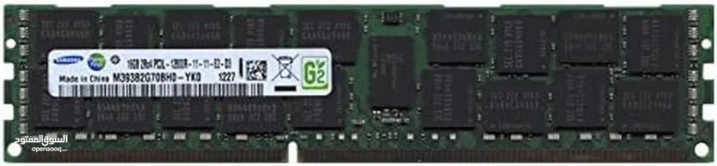  2 ذاكرة 16GB DDR3-1600 للسيرفرات Dell , HP