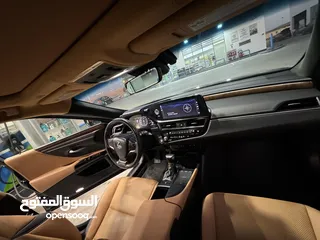  10 لكزس Es350 2022 بانوراما داخل زعفراني تسجيل جديد ممشى 15الف كيلو فقط