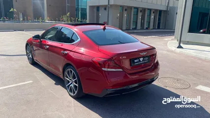  5 للبيع Genesis G70 موديل 2018 مالك اول من الوكالة بدون حوادث