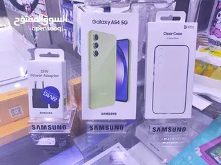  12 الوان الصيف ليموني SAMSUNG A54 5G جديده معها كفى وشاحن هدية متوفر توصيل