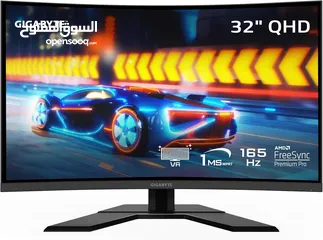  2 للبيع شاشة كمبيوتر جيجابايت 32 بوصه 2k كيرف 165hz