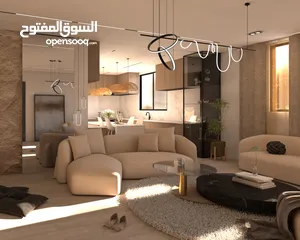  1 تصميم داخلي وخارجي مع مخططات تنفيذية واشراف هندسي