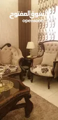  14 طقم كنب خشب زان للبيع مع البرادي بحاله الجديد