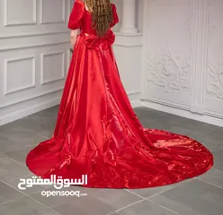  2 فستان احمر ملوكي جديد