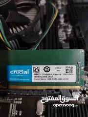  2 باندل core I5 6400 جيل سادس مع رامات 16 جيجا كروشال باص 2666 بورده h110m