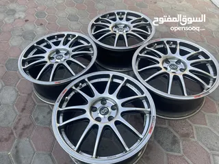  11 ORIGINAL 17” ENKEI GTC01 HyperBlack (5x100)  ALLOY WHEELS FOR SALE!!!! Perfect Mint Condition