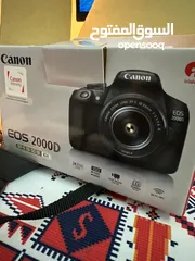  8 كاميرا كانون 2000d جديدة مع الضمان