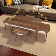  20 طاولات وسط مودرن مع أطقم سكمَلات تركي فاخرة – جودة عالية وألوان متعددة تناسب جميع الأذواق