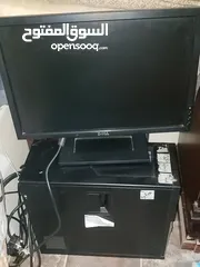 1 كمبيوتر كامل مع الشاشه وكرت شاشه (GT1030)نظييف بسعر عرطه