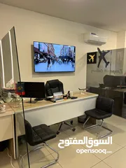  4 مكتب خلو للايجار بمساحة 350 متر طابقين شارع مكة