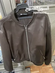  2 جاكيت جلد Zara original / size L