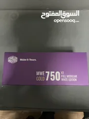  3 بور سبلاي 750 gold cooler master شبه جديد استخدام اشهر قليل جدا مع كامل اسلاكه والكرتونة