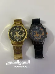  1 ساعات راقية وبسيطة بالالوان الذهبي والاسود - simple & luxury watchs (gold and black)