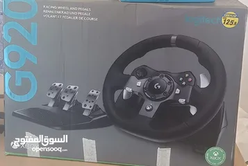  1 G920 Logitech steering wheel.