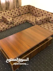  1 طاولة وسط وطاولة شاشة ومجموعة رفوف