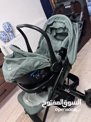  7 طقم عرباية مع كرسي سيارة travel system stroller with carseat - Joie