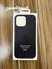  7 كفر آيفون 16 برو ماكس الأصلي آبل لون اسود Apple Original IPhone 16 Pro Max Silicone Case Black