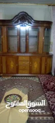  1 بوفيه للبيع استعمال خفيف + طقم كنب مصري خشب زان 100٪