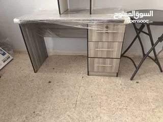  23 مكتب للدراسة والاستقبال مع 3 ادراج خشبية (خشبي) 120*60 تشكيلة مميزة من المكاتب بسعر المصنع