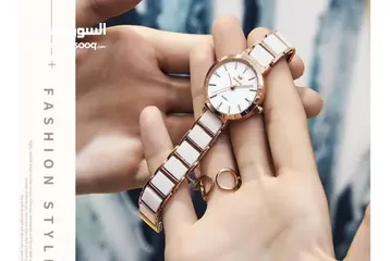  2 ساعة يد نسائية معدنية موديل 2025 من ماركة. اوليفز olevs
