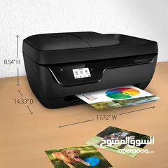  3 طابعات hp ملونة ويرلس مع سكانر وحبر جديد اصلي