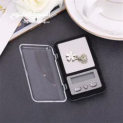 6 ميزان الكتروني صغير و دقيق  يحتاجه كل بائع ذهب مع محفظه صغيره