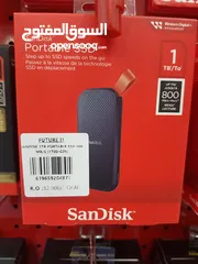  1 Sandisk portable ssd 800mb/s 1tb