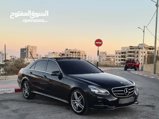 14 Mercedes Benz E200 / W212  فل إضافات مع بانوراما / صالون جلد بني عداد حقيقي 102,000 K.M / فحص نخب