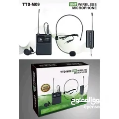  2 مايكروفون طوق لاسلكي