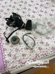  2 قناع غاز للدخان مضاد للغاز المزيل للدموع