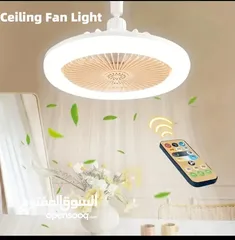  1 fan and light