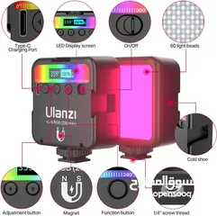  1 اضاءة تصوير ملون Ulanzi VL49 RGB Mini LED Video Light