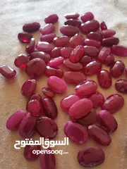  18 حجر من النوادر فخم أخضر كريم خام طبيعي