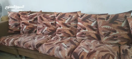  1 طقم كنب كورنر 8 مقاعد مستعمل بحاله جيده جداااا