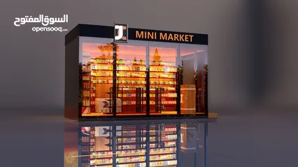  4 تصميم مشاريع تجارية وفود تراك _ درايف ثرو محلات واجهات كلادينج تصميم فعاليات