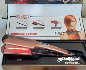  4 مملس انزو ستريتر ENZO 1080 بخاصيه الليزر لمنع تقصف كاوي شعر صالونات ومنزلي ستريت