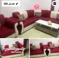  1 كنب نضيف جدا ممتاز جدا ولاكسر الرجاء تتواصلو حتى يتم بيعها