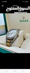  4 Rolex DateJust 41MM Watch  Silver Dial  Diamond Bezel  Oyster Band  Smooth Bezel رولكس نادره جدا